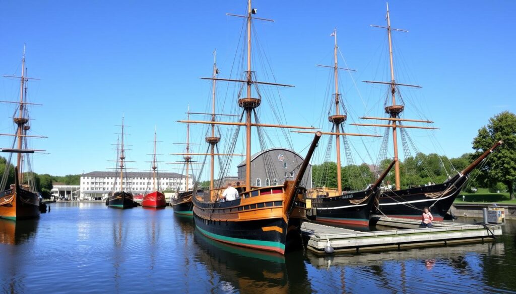 Historische Schiffe im Deutschen Marinemuseum