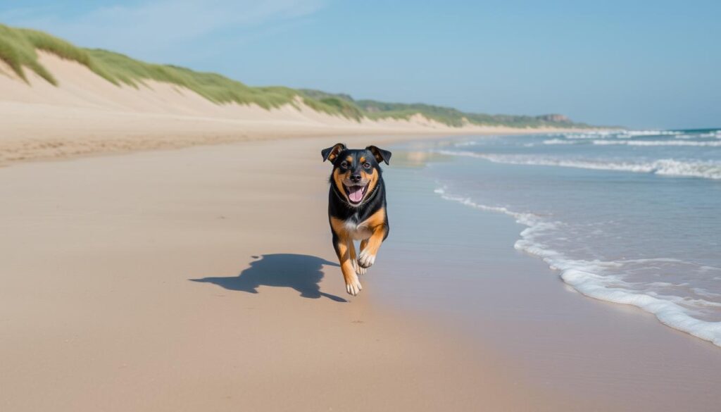 Hund am Strand Dangast