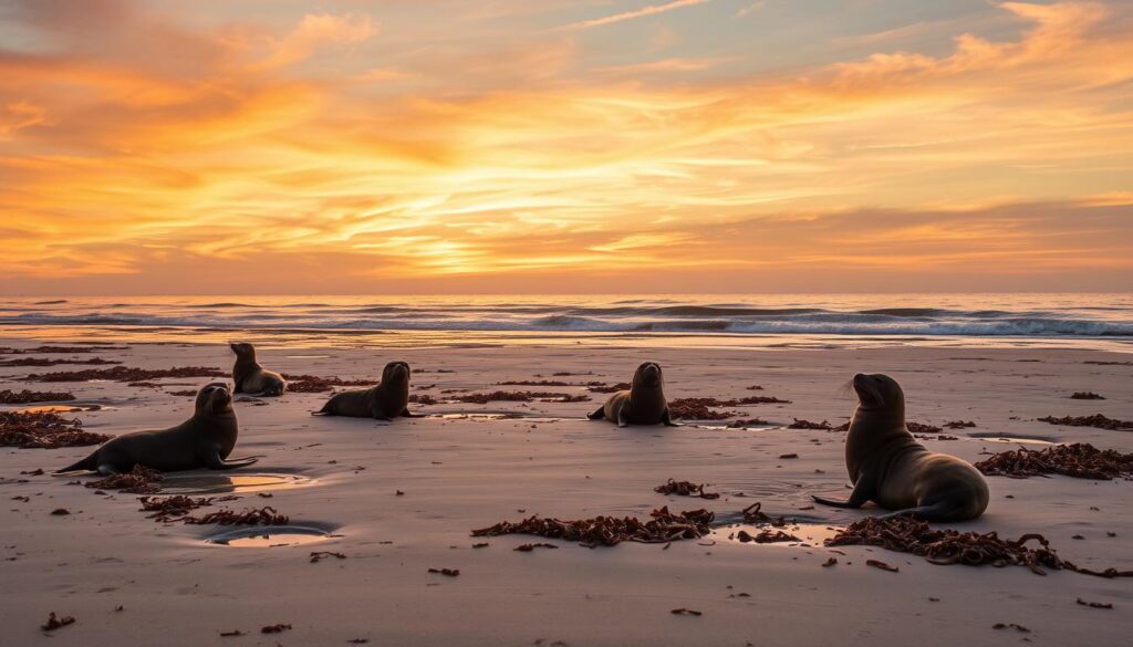 Seehunde im Wattenmeer